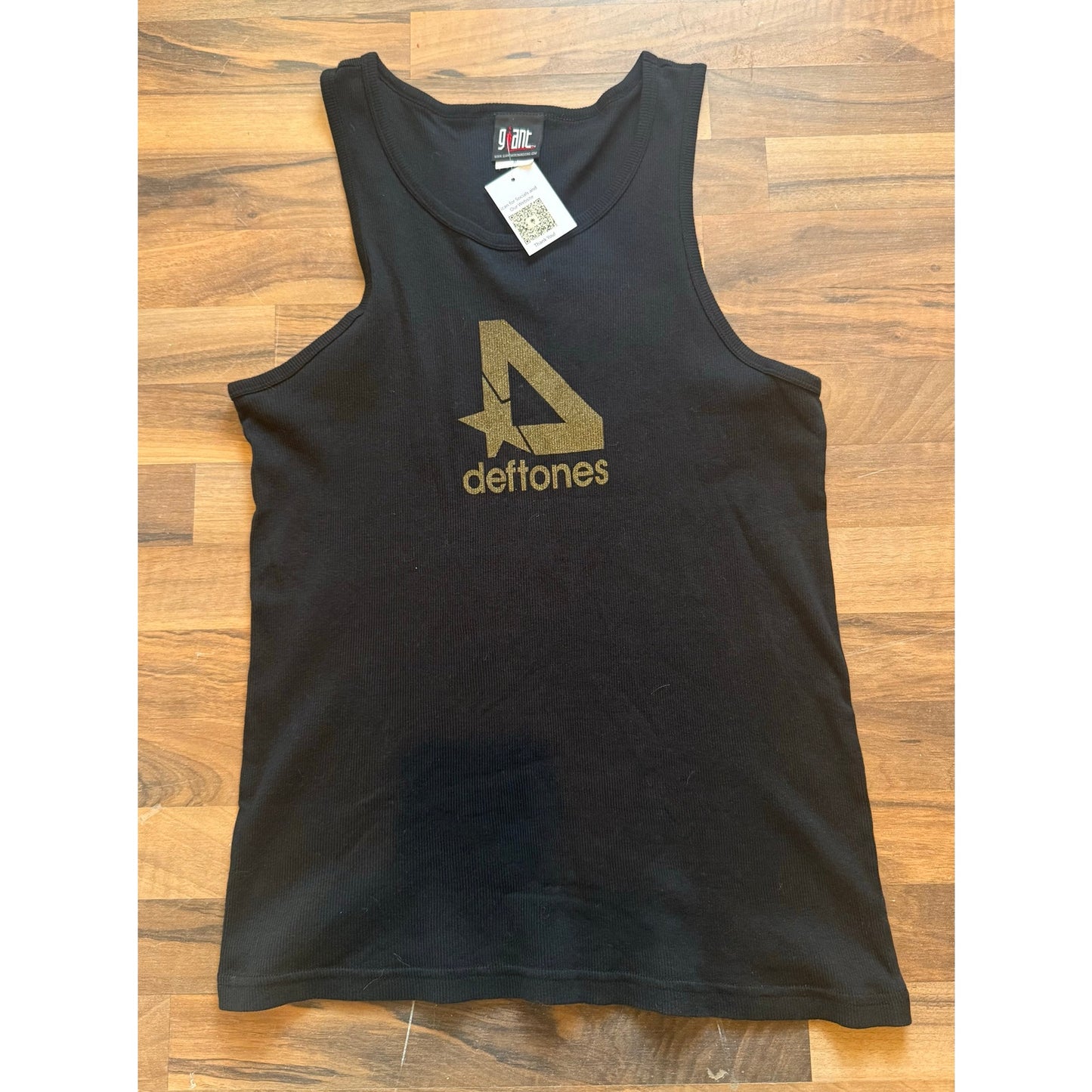 90s Gold Deftones Tank Top Size Medium