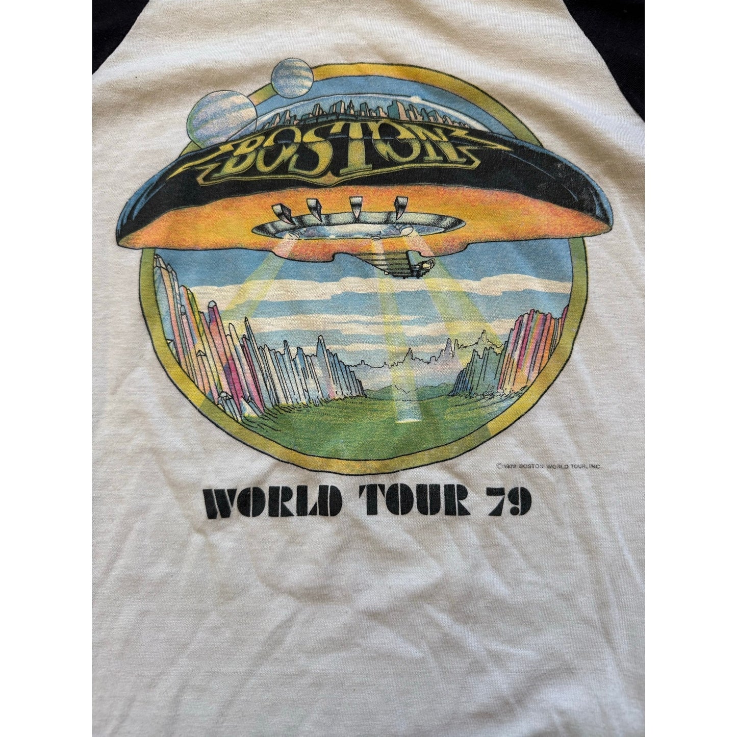 1979 Boston 3/4 Sleeve Raglan Size Medium