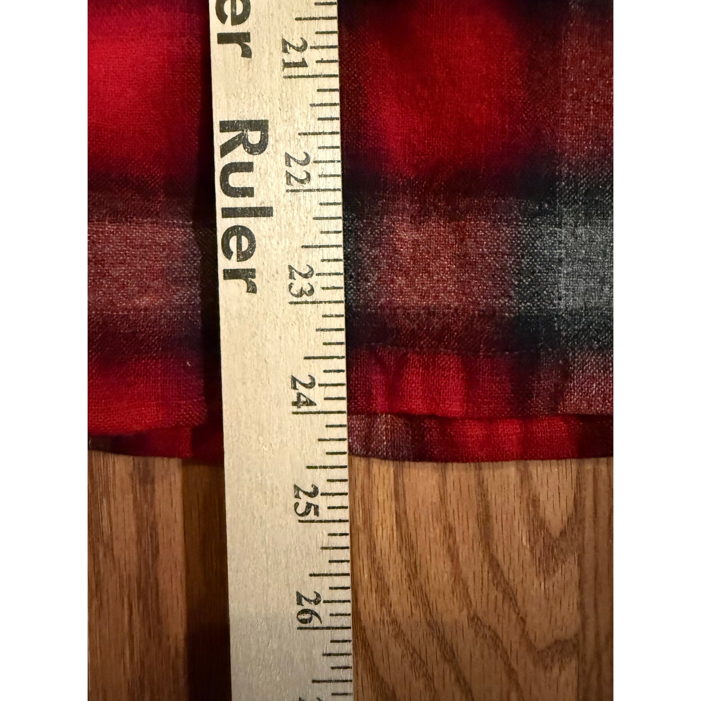 Pendleton Red Black Buffalo Plaid Wool Size Youth XL