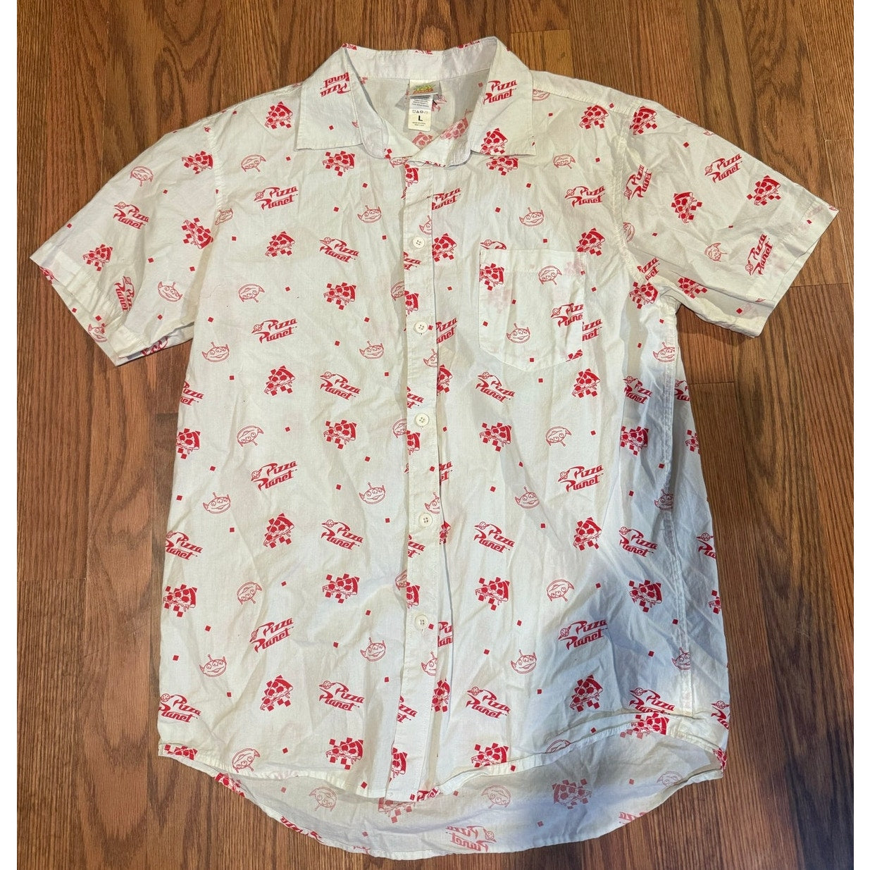 Toy Story Planet Express Button Down Size Large