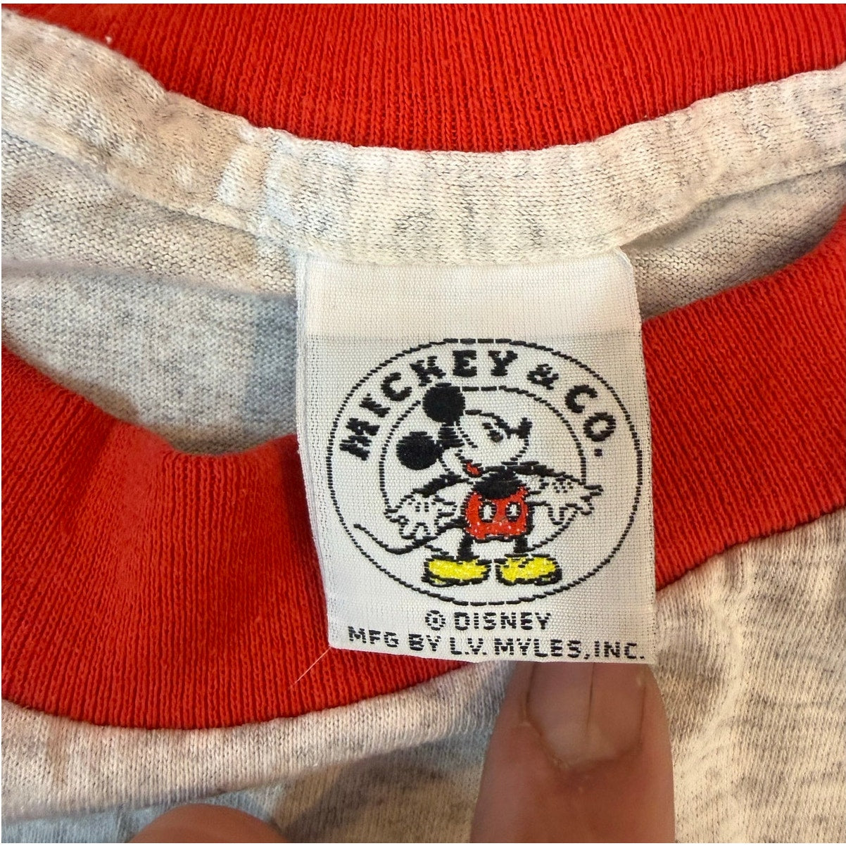 Embroidered Mickey Mouse Color Block Size XL