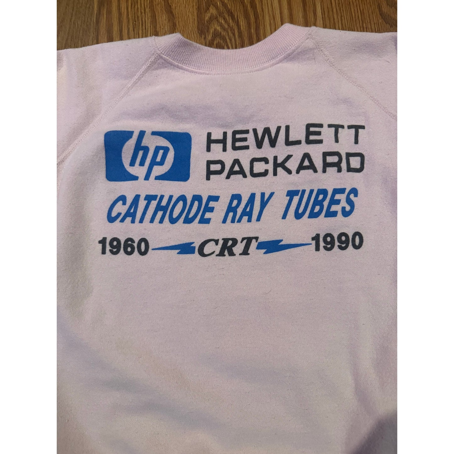 White 1990 HP Tech CRT Monitors Sweater