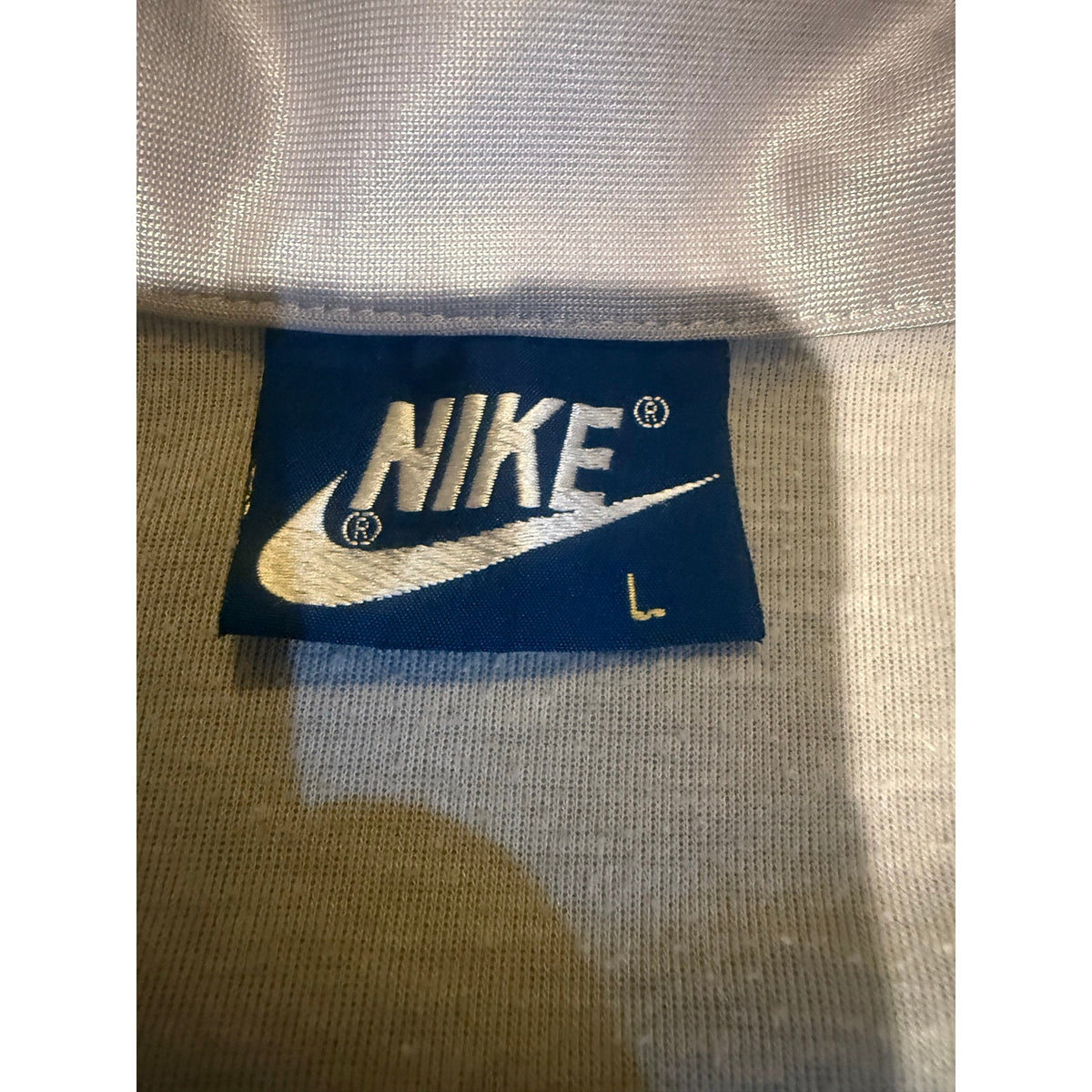 1980s Nike Color Block Gray Zip up Track Size Large