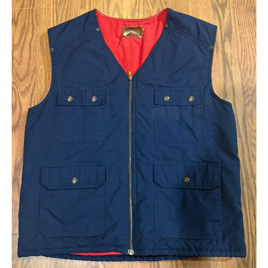 Vintage Levi Strauss & Co. Workwear Vest | Navy & Red Lined