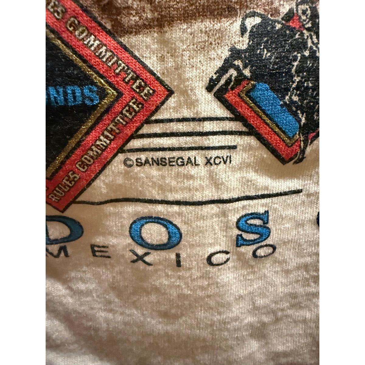 Rules of the ride Rodeo Single Stitch Size Large