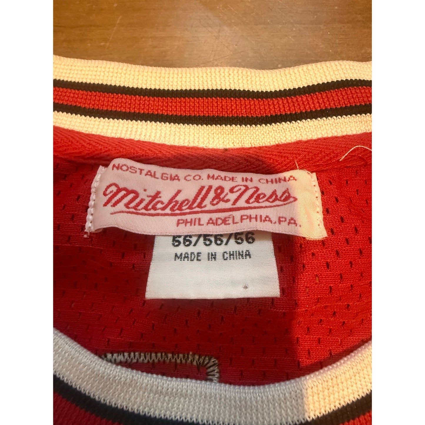 Michael Jordan Bulls Jersey 1991-92 Size 56