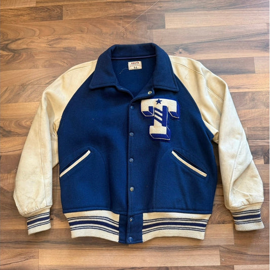 1950s Holts Sporting Good Letterman Jacket Size Small