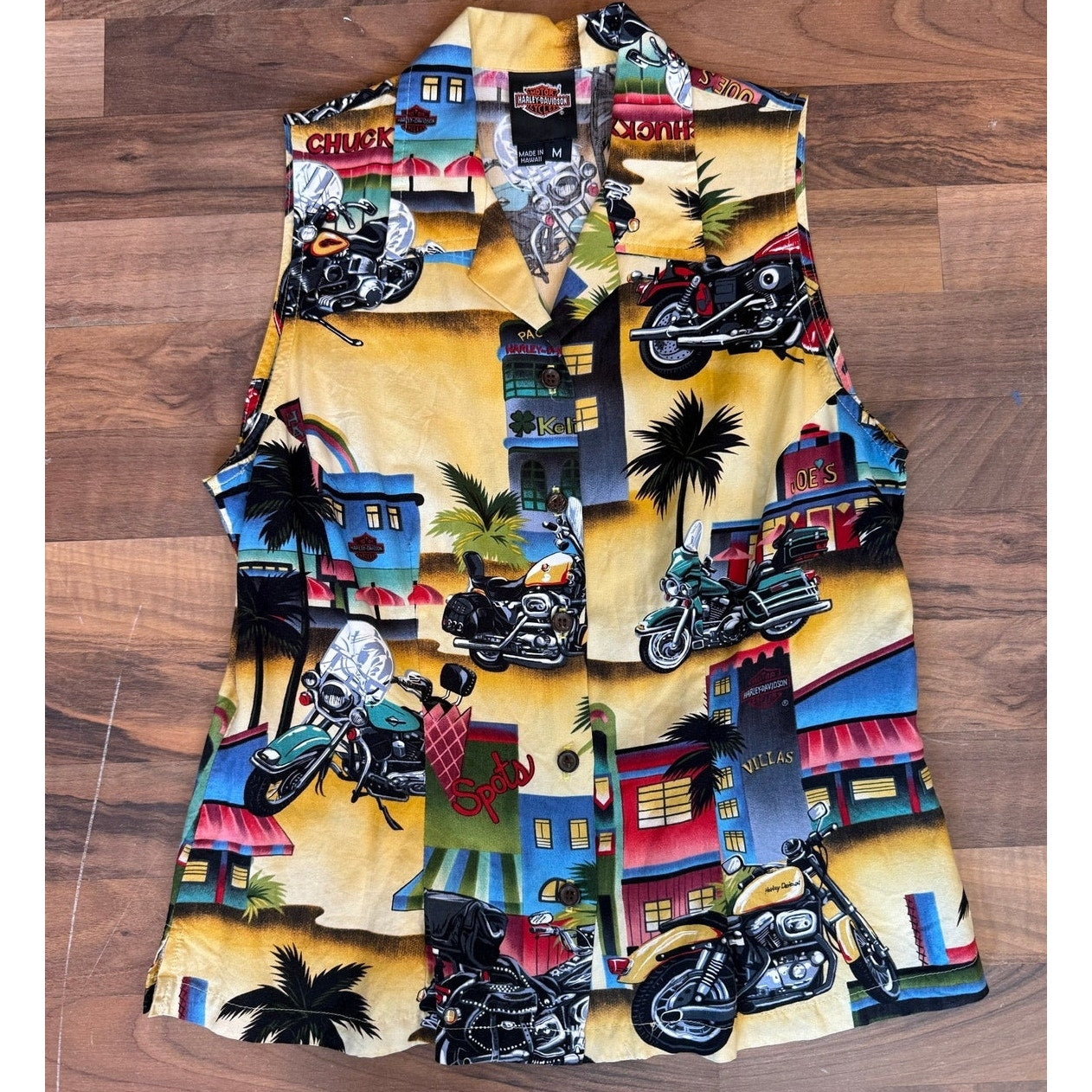 Harley Sleeveless Tropical Size Md