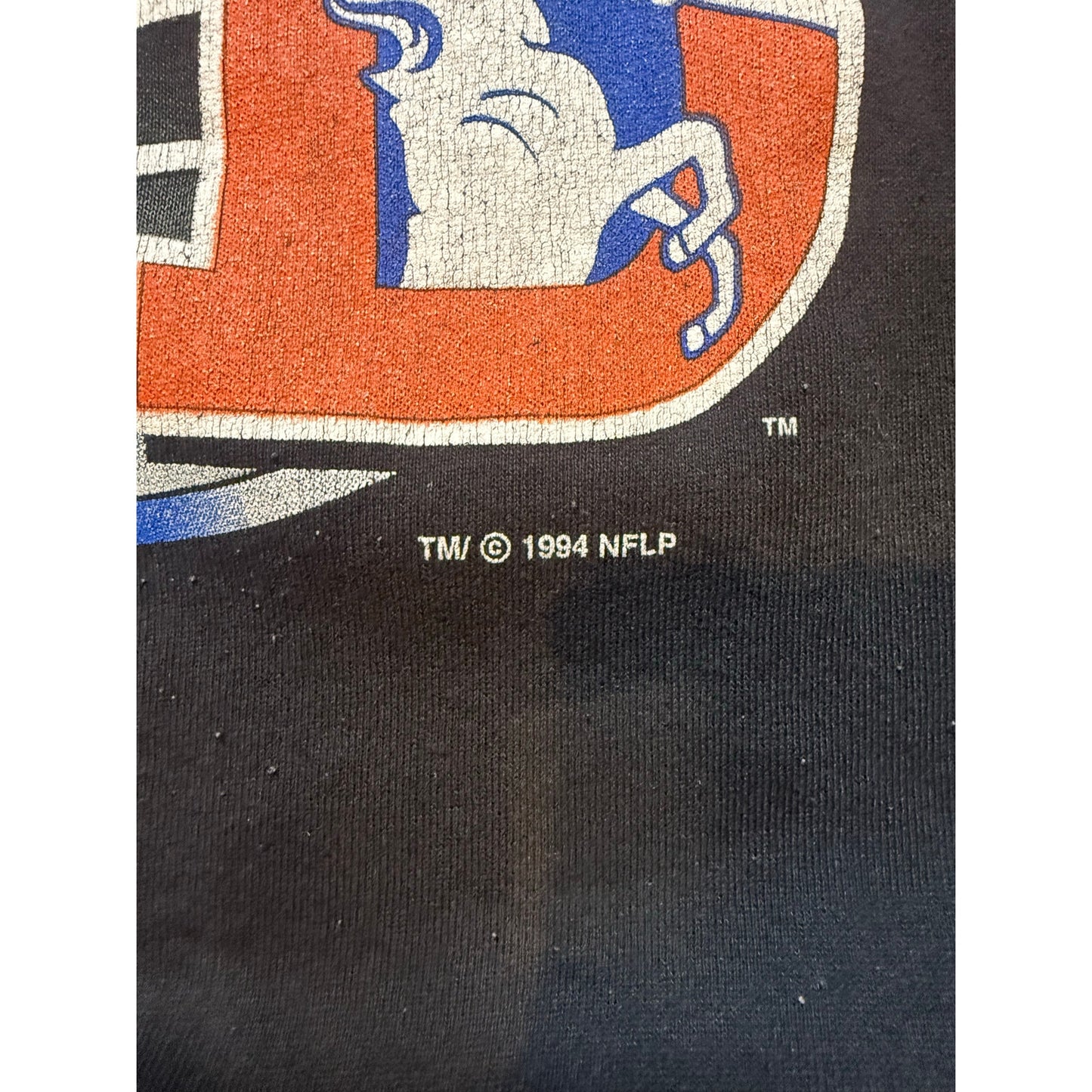 1994 Trench Denver Broncos Crew Neck Size xL