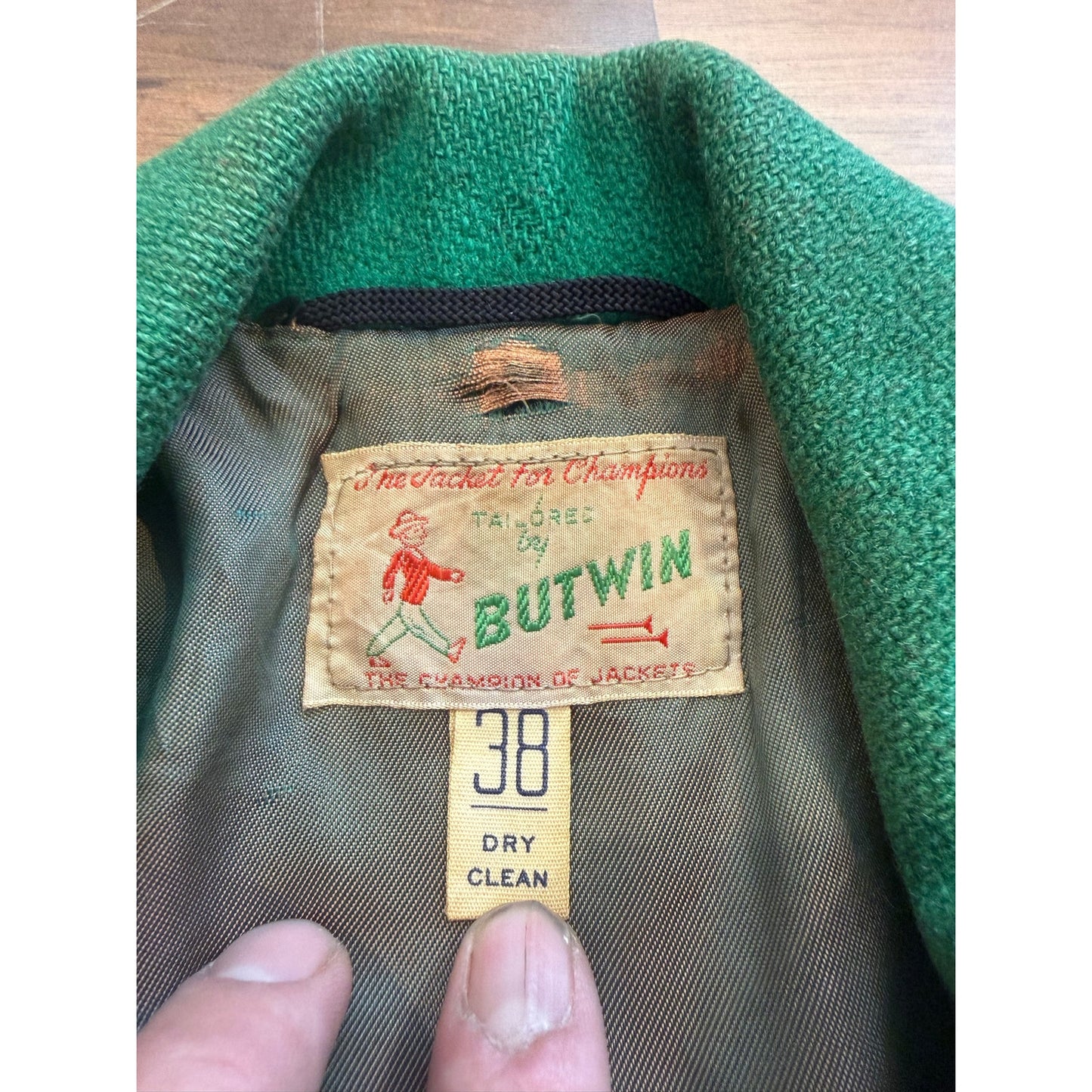 40s/50s Butwin Varsity Jacket Size Medium