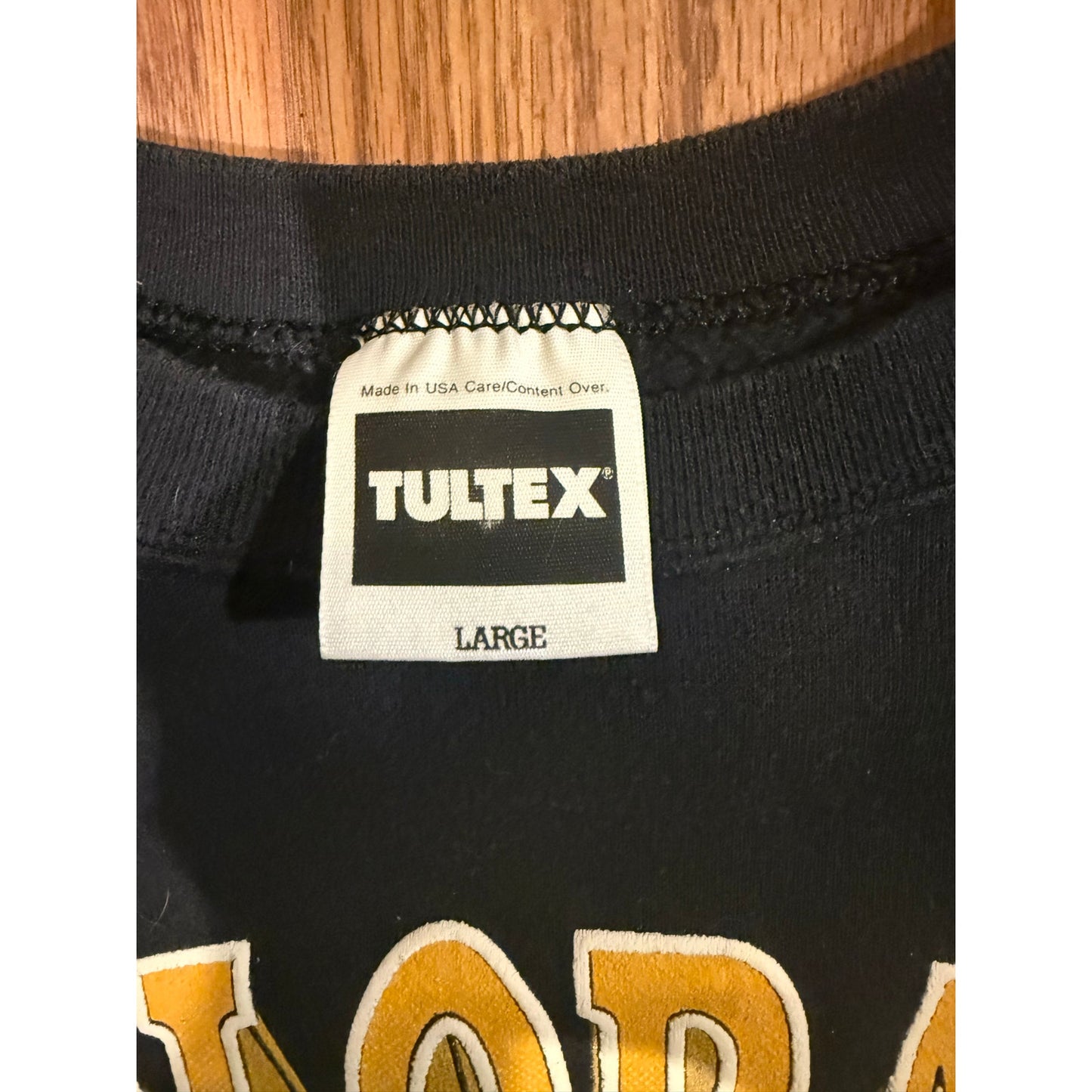 Tultex Colorado Buffaloes Black Crew Size Large
