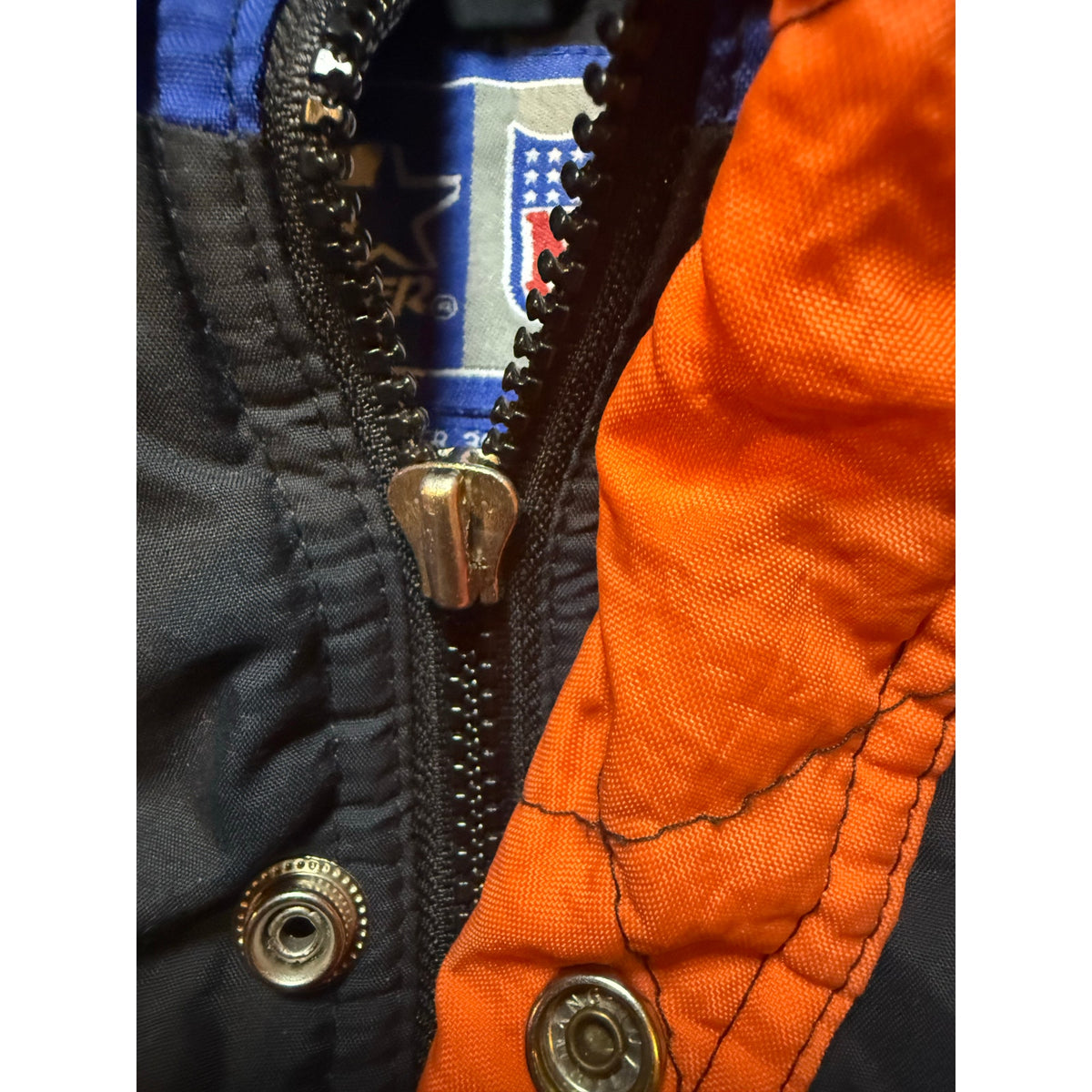 Denver Broncos Starter Jacket Zip up Size Large