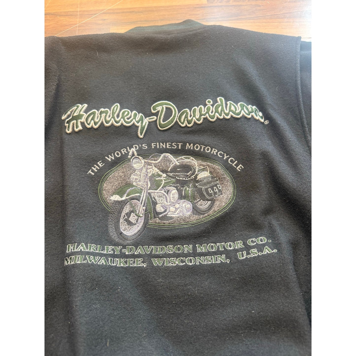 Wool Harley Davidsons Varsity Jacket Size XL