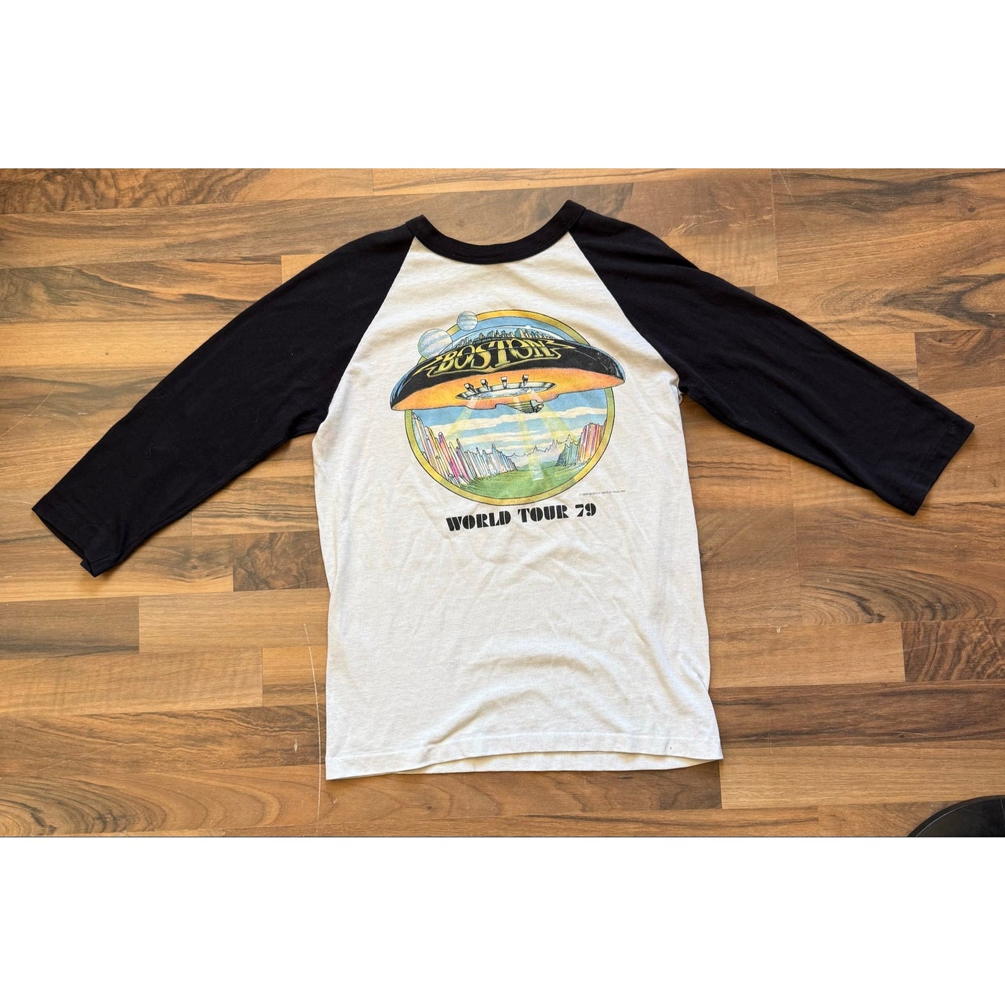 1979 Boston 3/4 Sleeve Raglan Size Medium