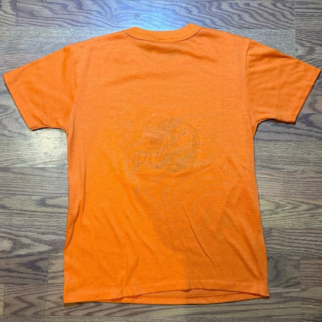 Denver Broncos Orange Field Single Stitch Size Medium