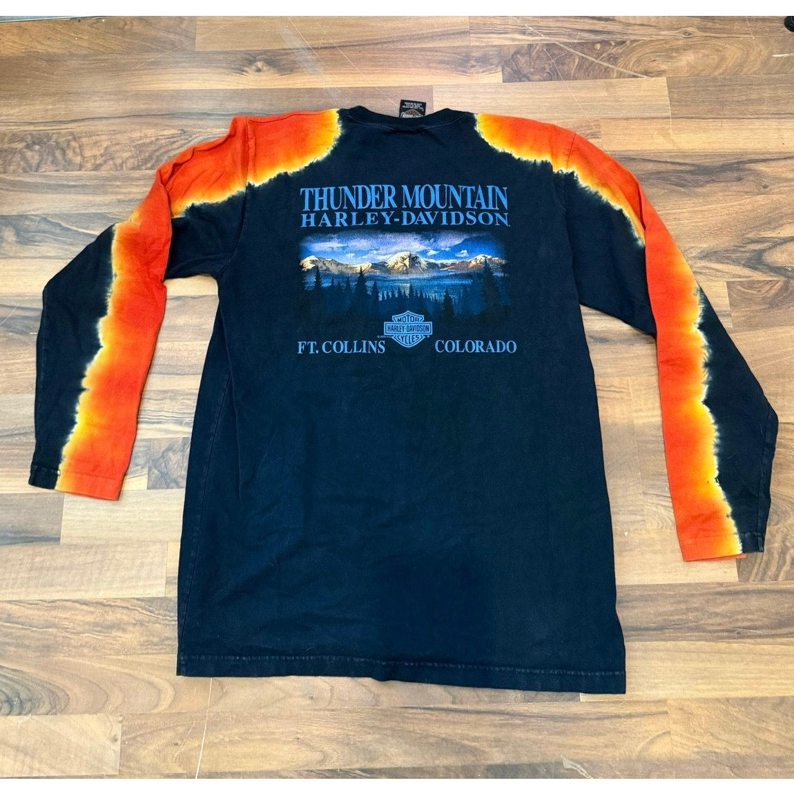 Y2K Thunder Mountain Harley Davidson Tie Dye Size Medium