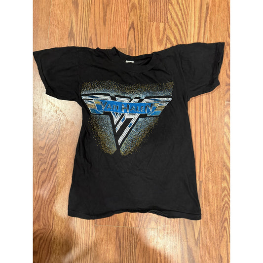 True Vintage 1980s Van Halen Speckled Logo