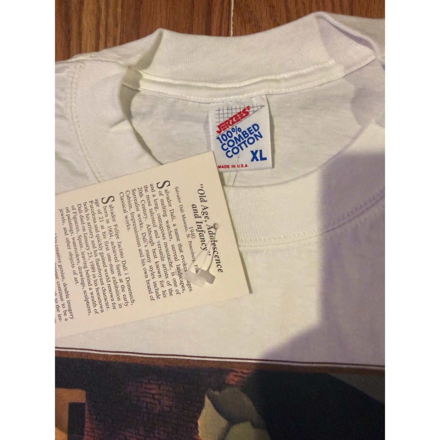 90s Dalí Serigraphia w/ tag Old Age, Adolescence Infancy XL