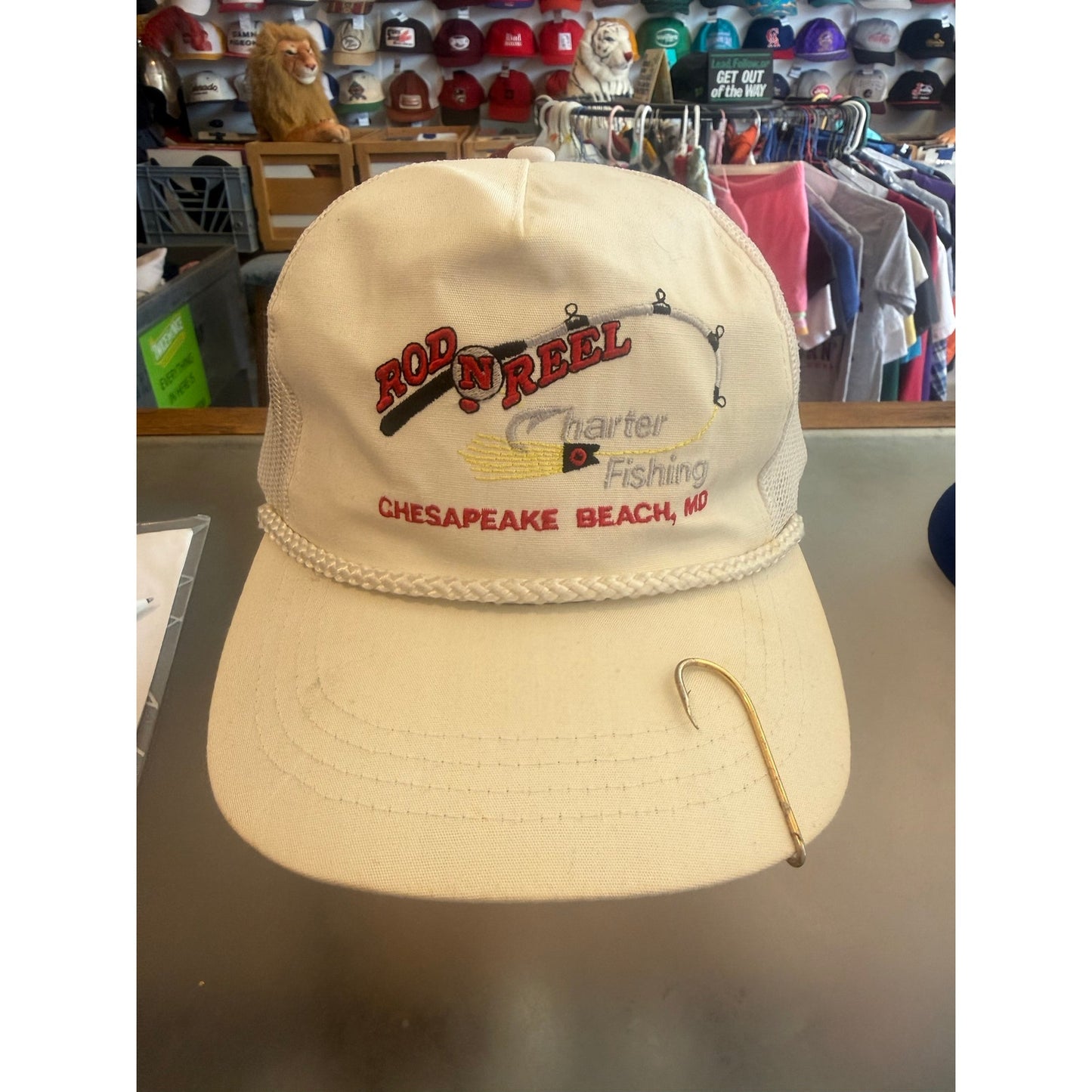 Rod N Reel Fishing Trucker Snap Back With Hook