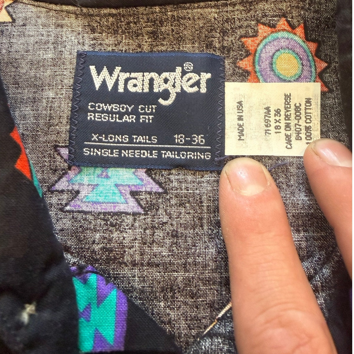 SouthWestern Wrangler Button Up 18-36 Size 3xl