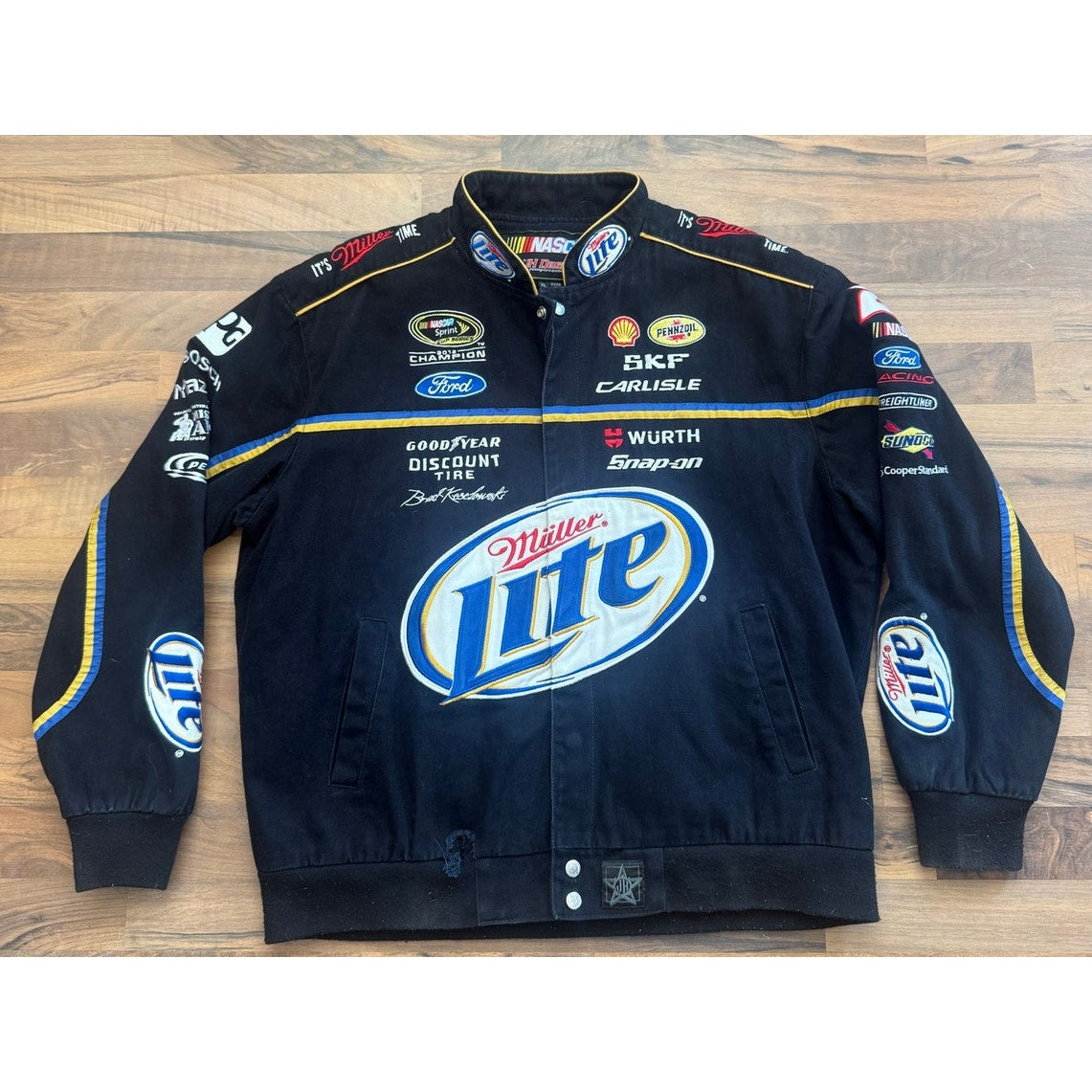 JH Design Keselowski Miller Lite NASCAR Racing Jacket XL