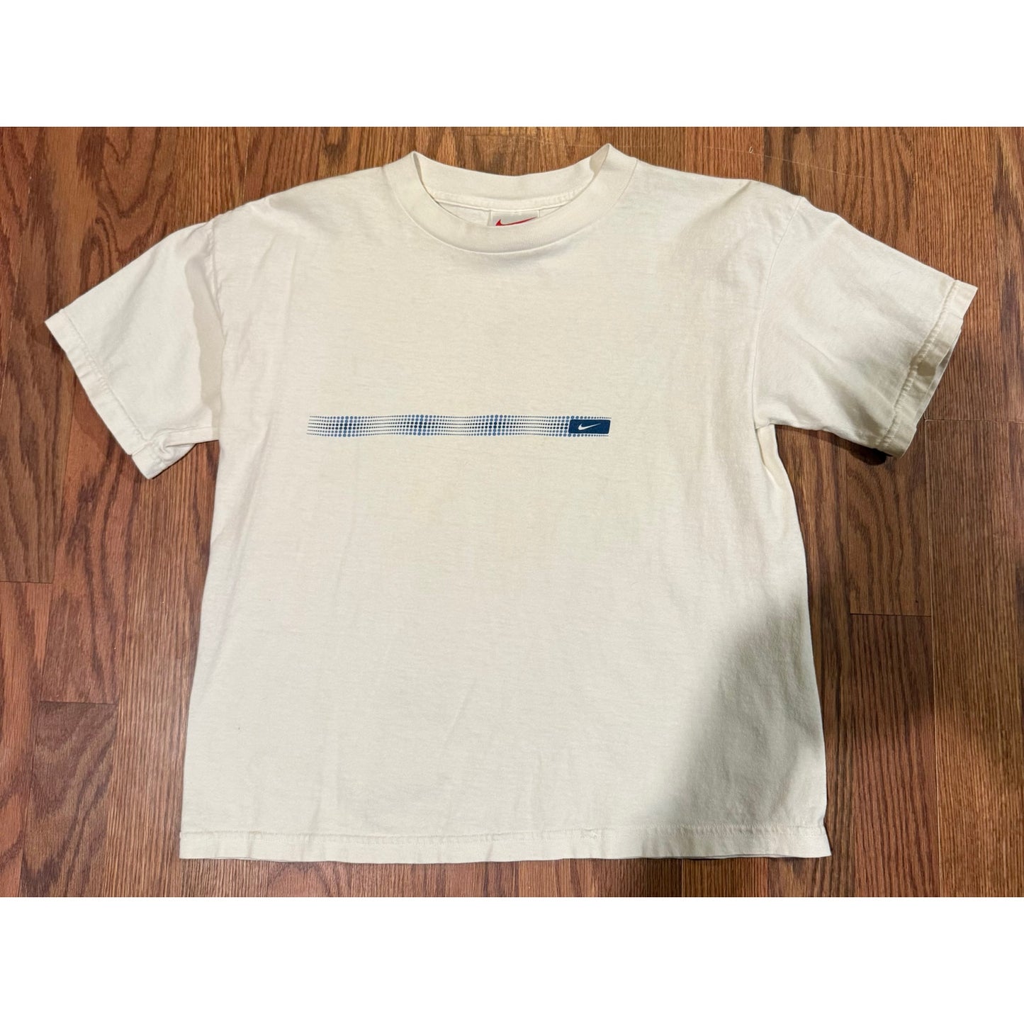 Vintage Nike Blue streak Swoosh Design Size Large