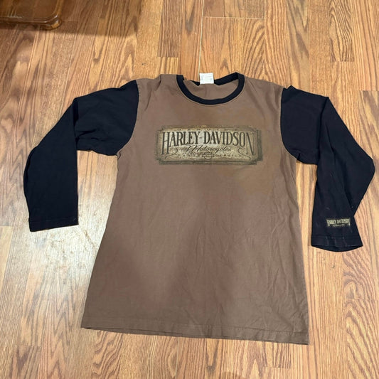 Harley Davidson 3/4 Sleeve Y2K