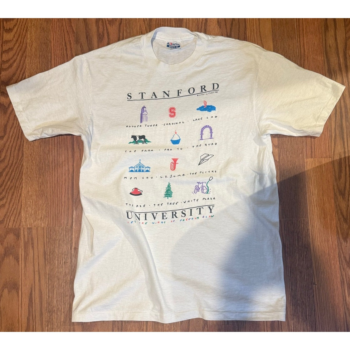 1987 Stanford University Souvenir Shirt Size Large
