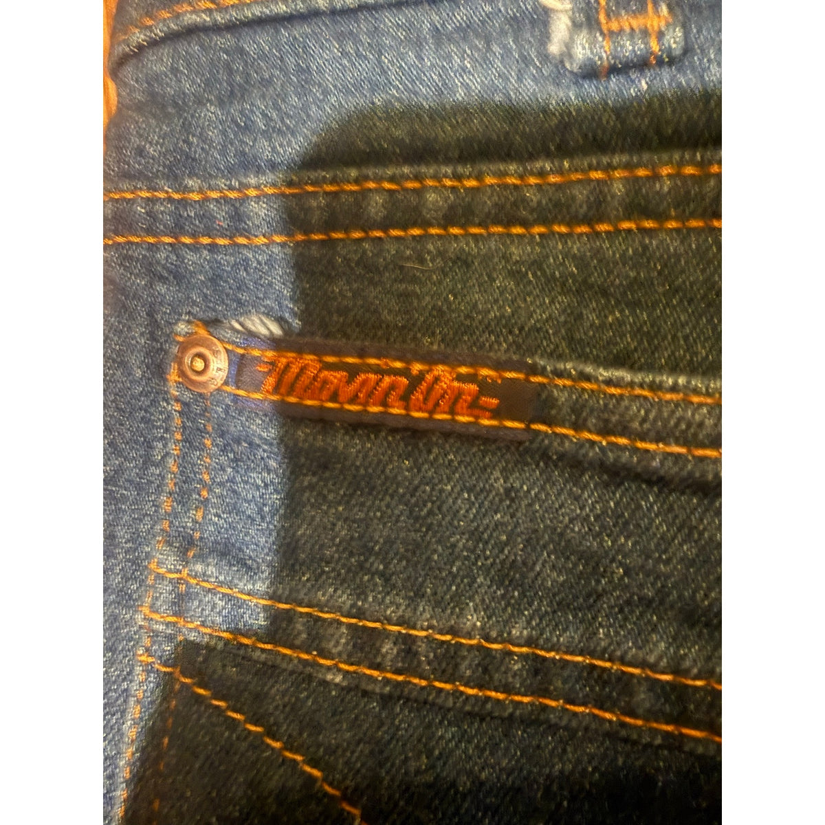 1982 Levi Saddleman movin on orange tab jeans 32x34