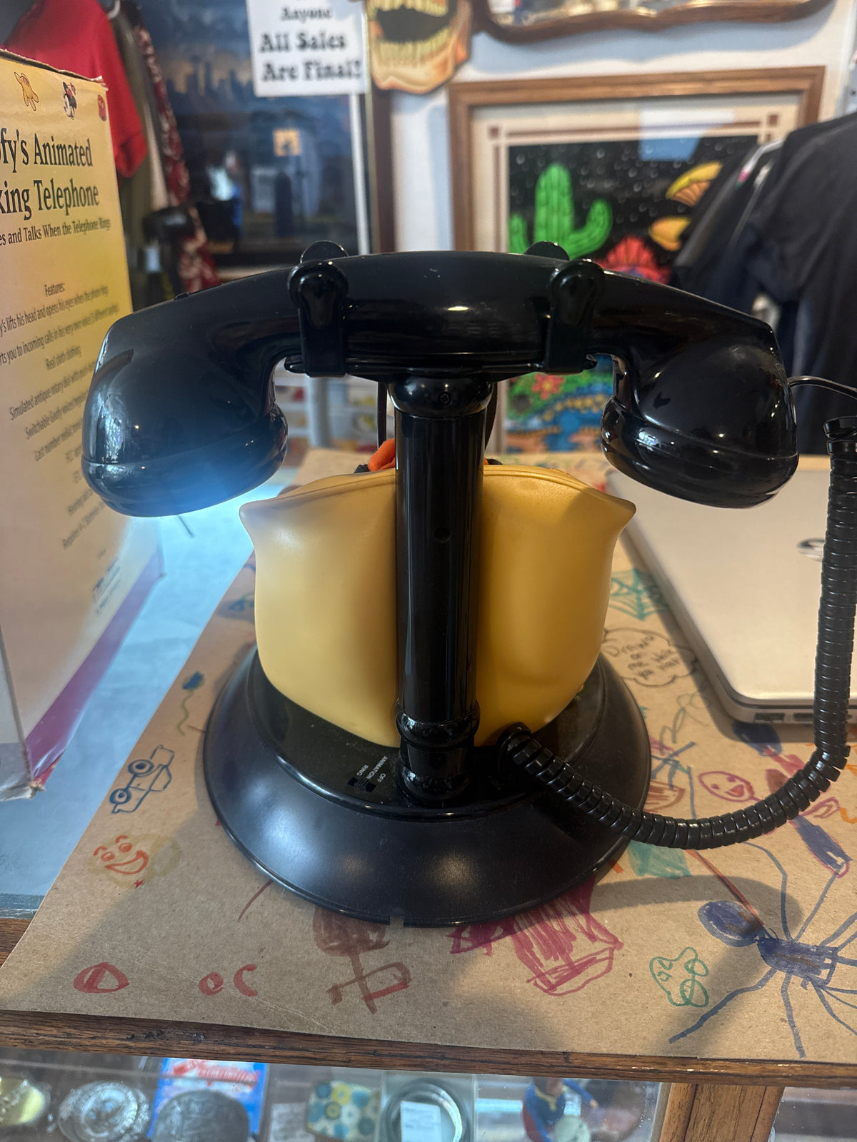 Goofy Animated Talking Telephone