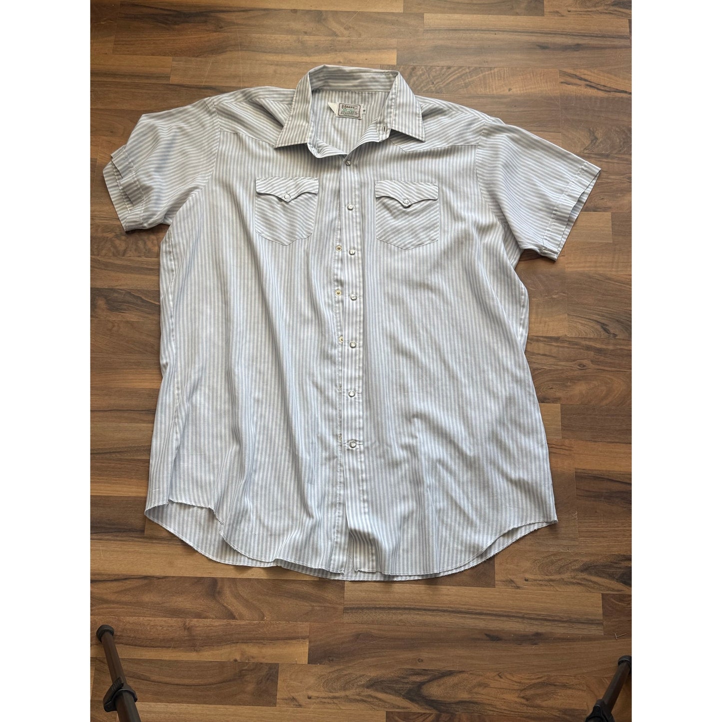 H Bar C Mr.Tall Short Sleeve Pearl Snap Size 19