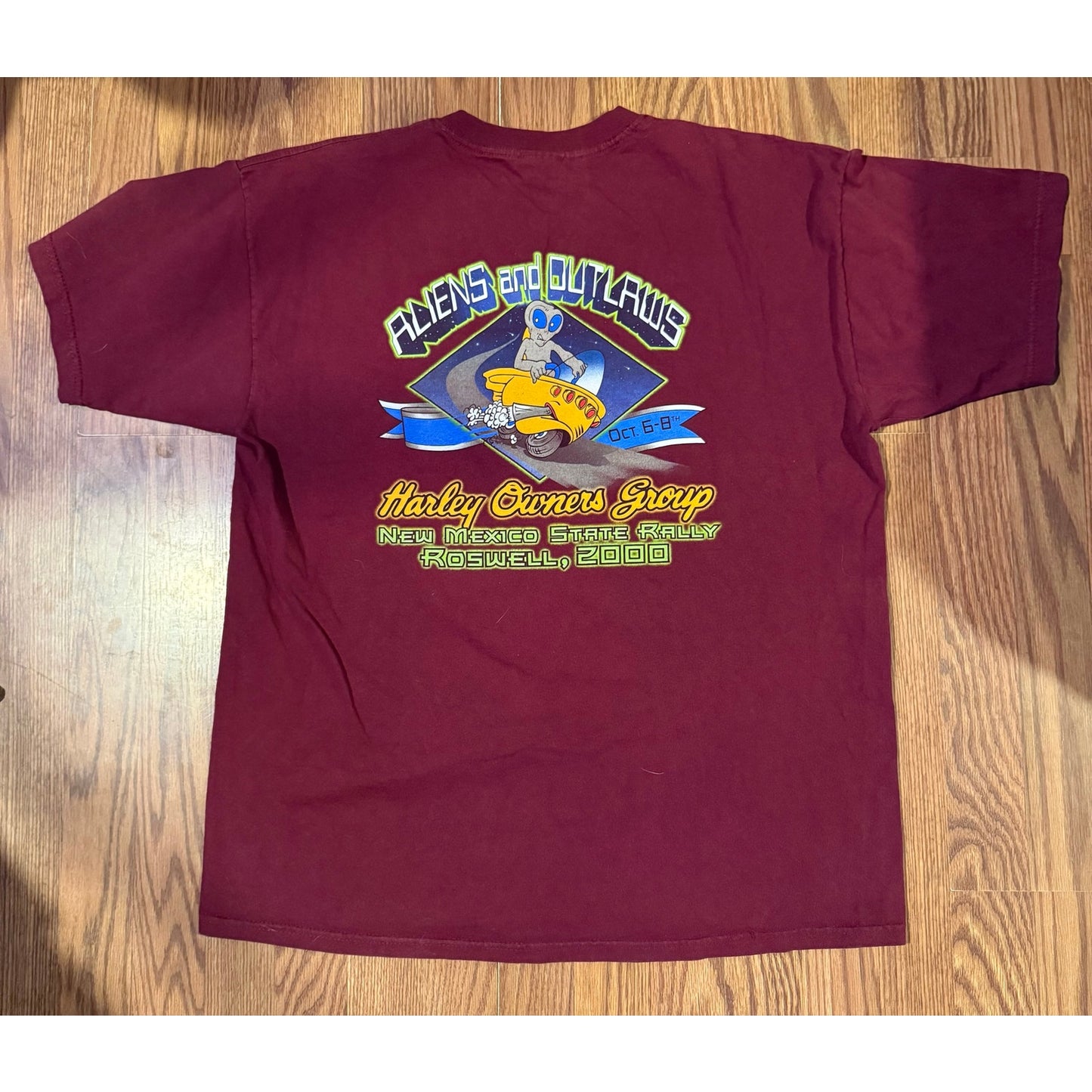 2000 Harley Owners Group Roswell Alien Size XL