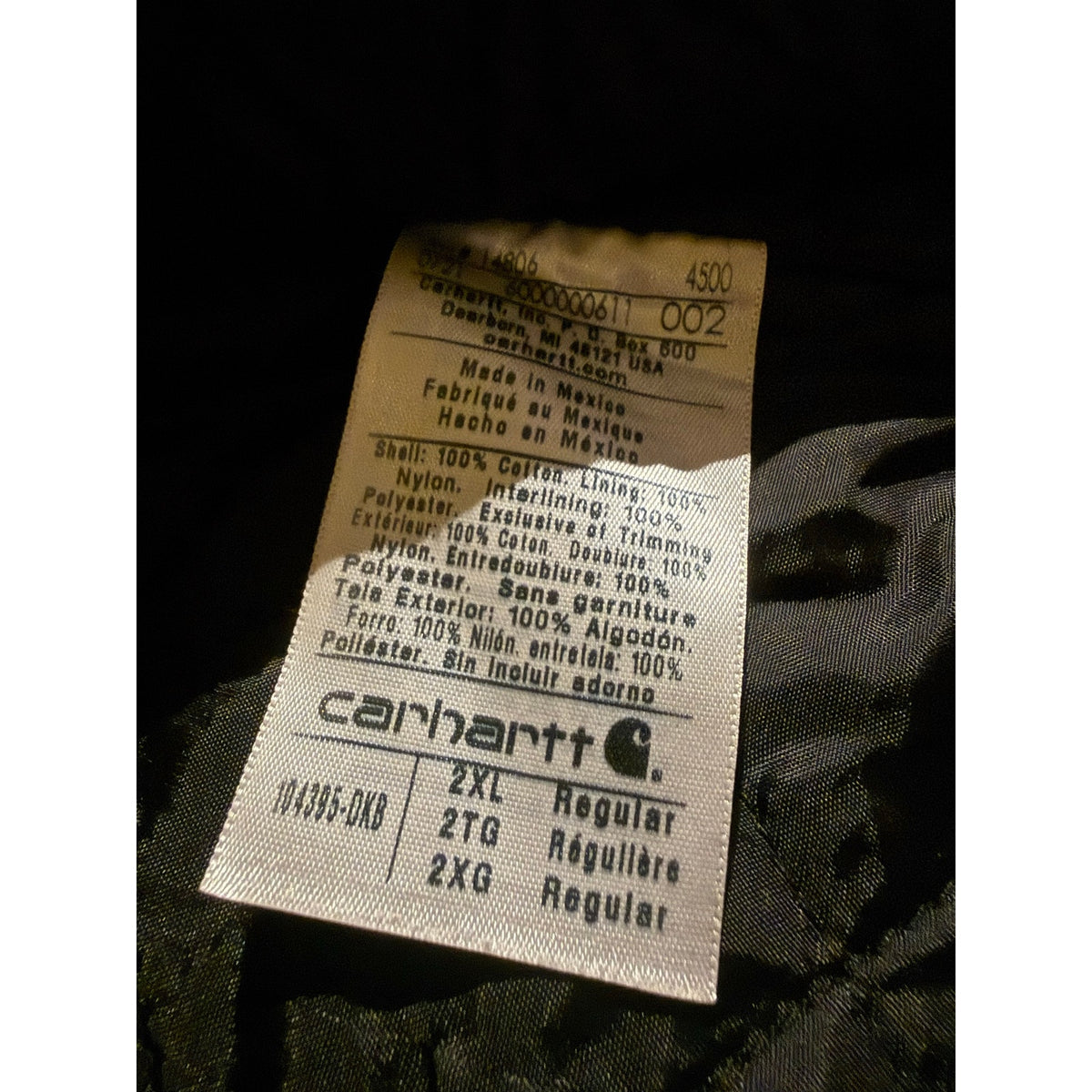 Carhartt V02 Duck Canvas Insulated Vest Thinsulate size 2xl