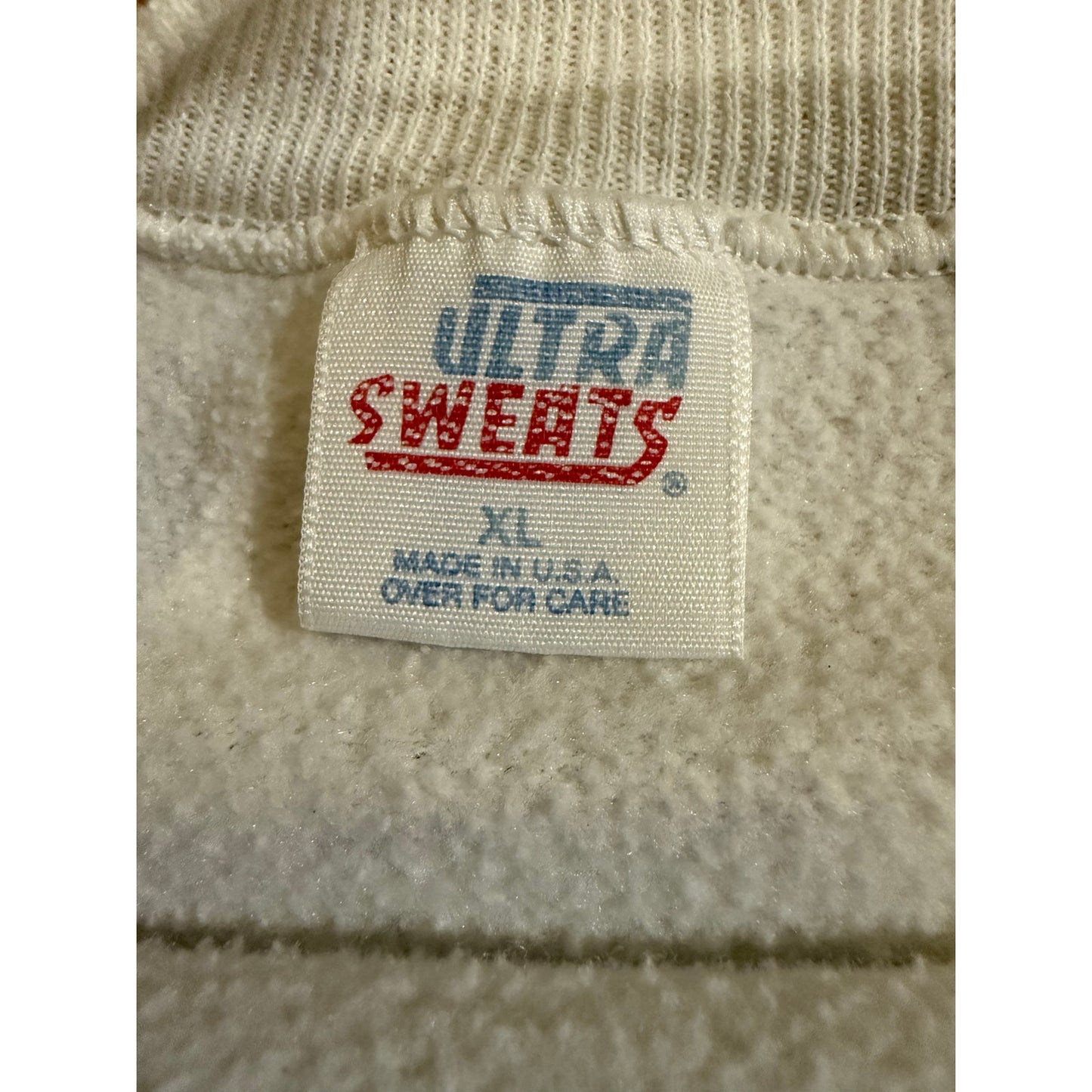Vintage JERZEES Tiger Crewneck Sweatshirt Signed 89 Size XL
