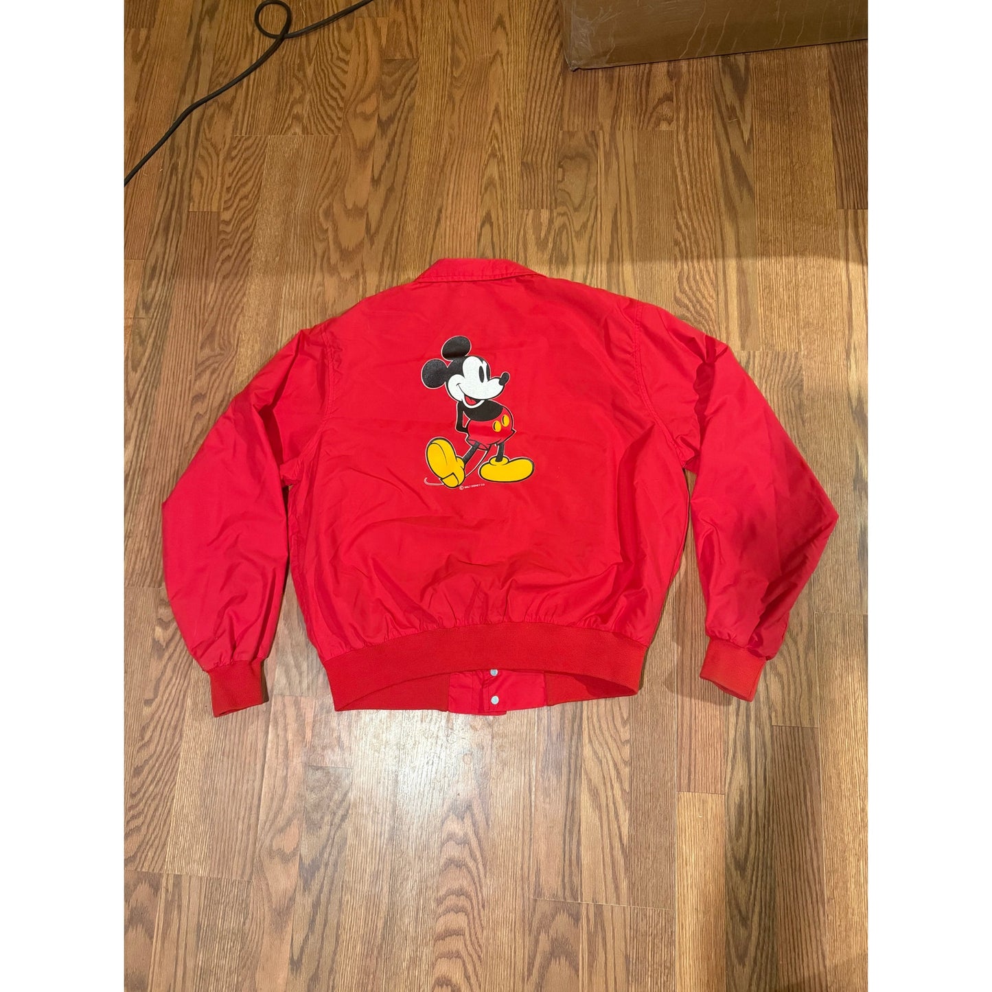 80s Disney Mickey Chalk line Jacket Size XL