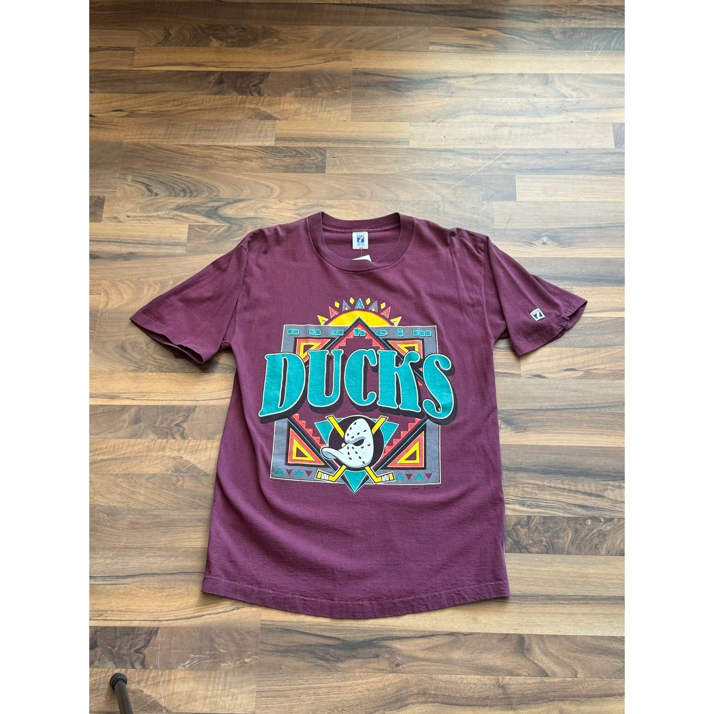 1993 Logo 7 Disney Mighty Ducks  Size Large