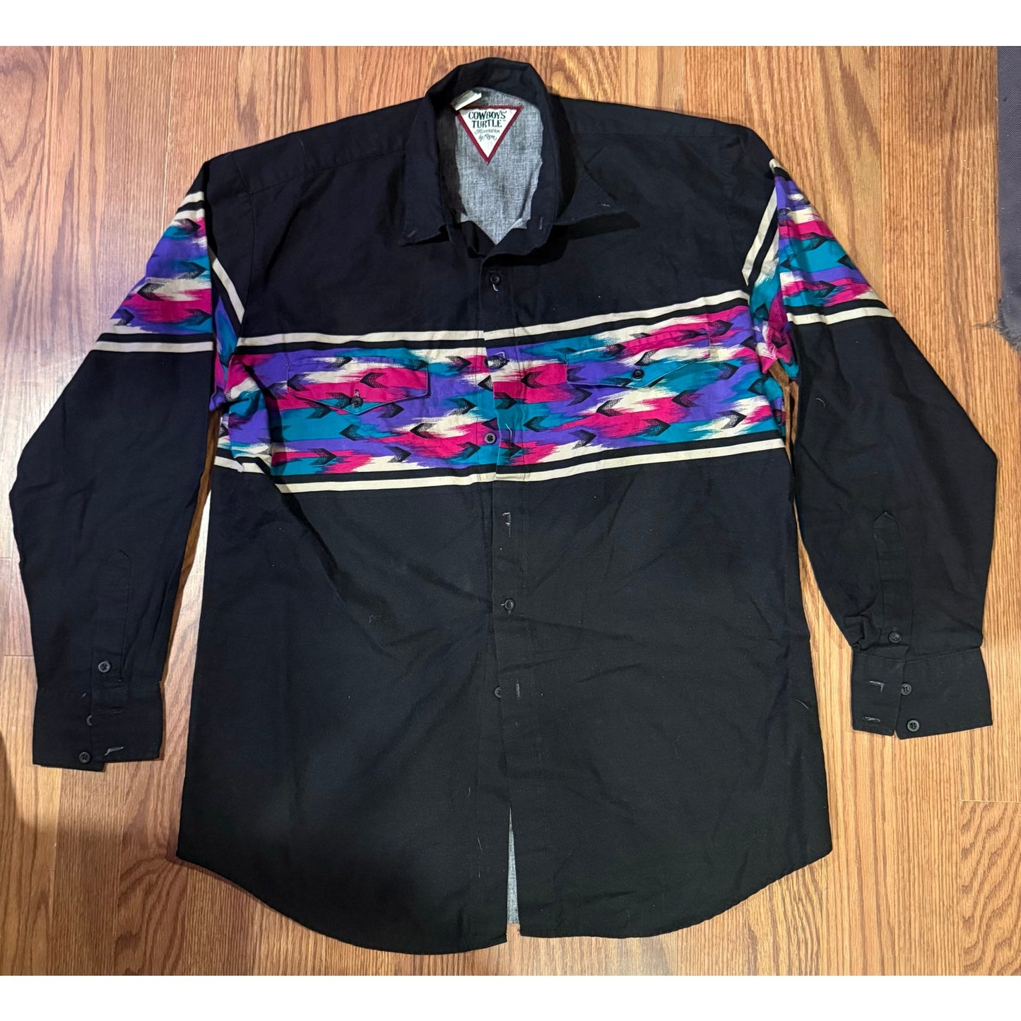 Cowboys Turtle Association Roper Southwestern Western Shirt