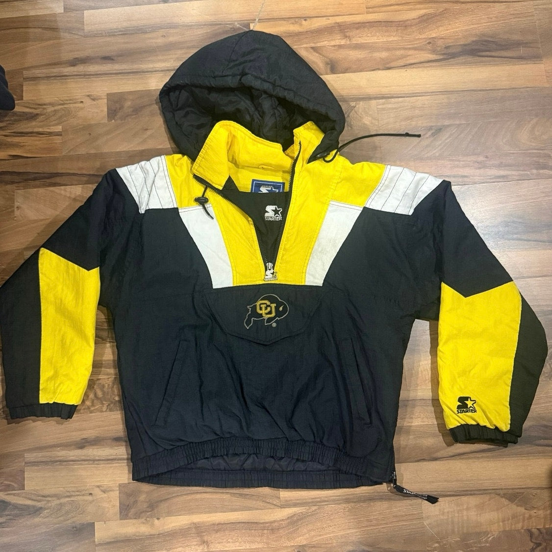 Colorado University Starter Pull Over Puffer Size Large