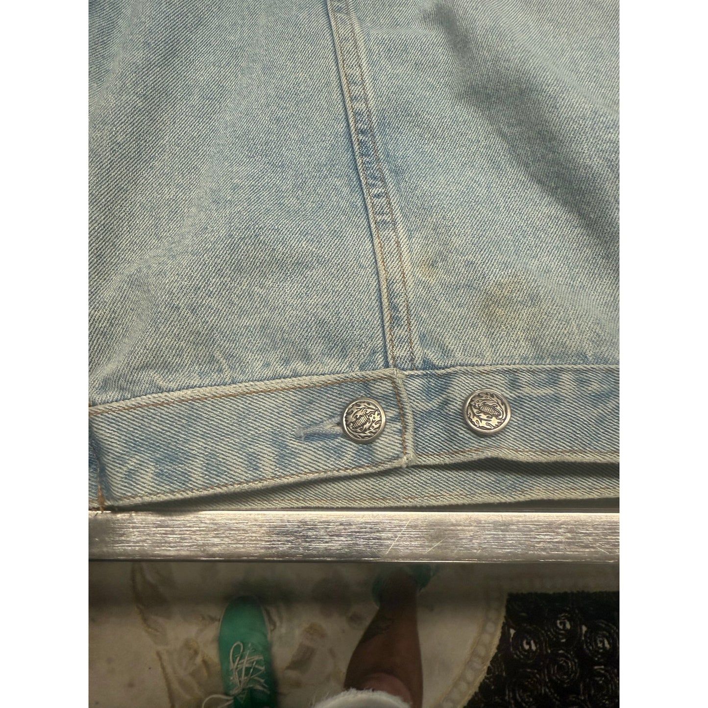 15th Ann. of wheel of fortune denim jacket
