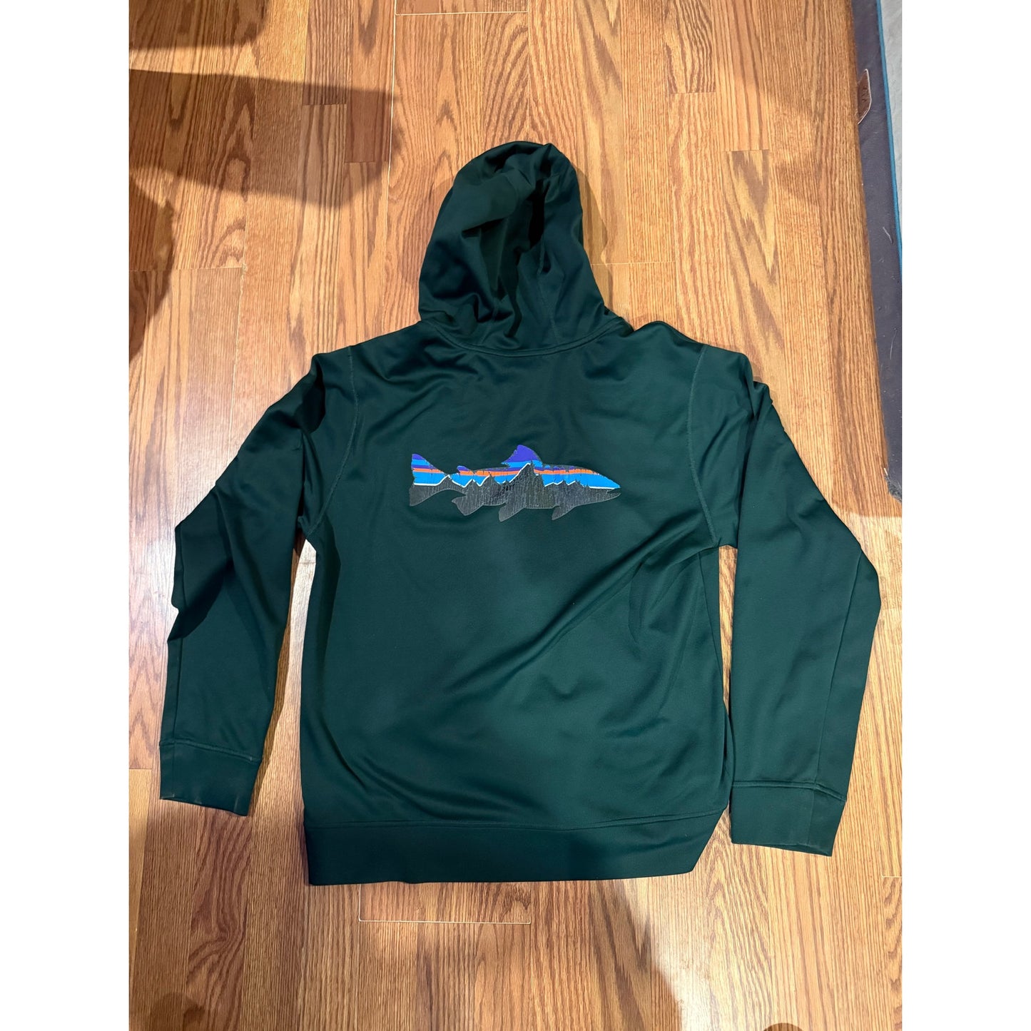 Patagonia Green Full-Zip Hoodie Performance Jacket Men’s Medium