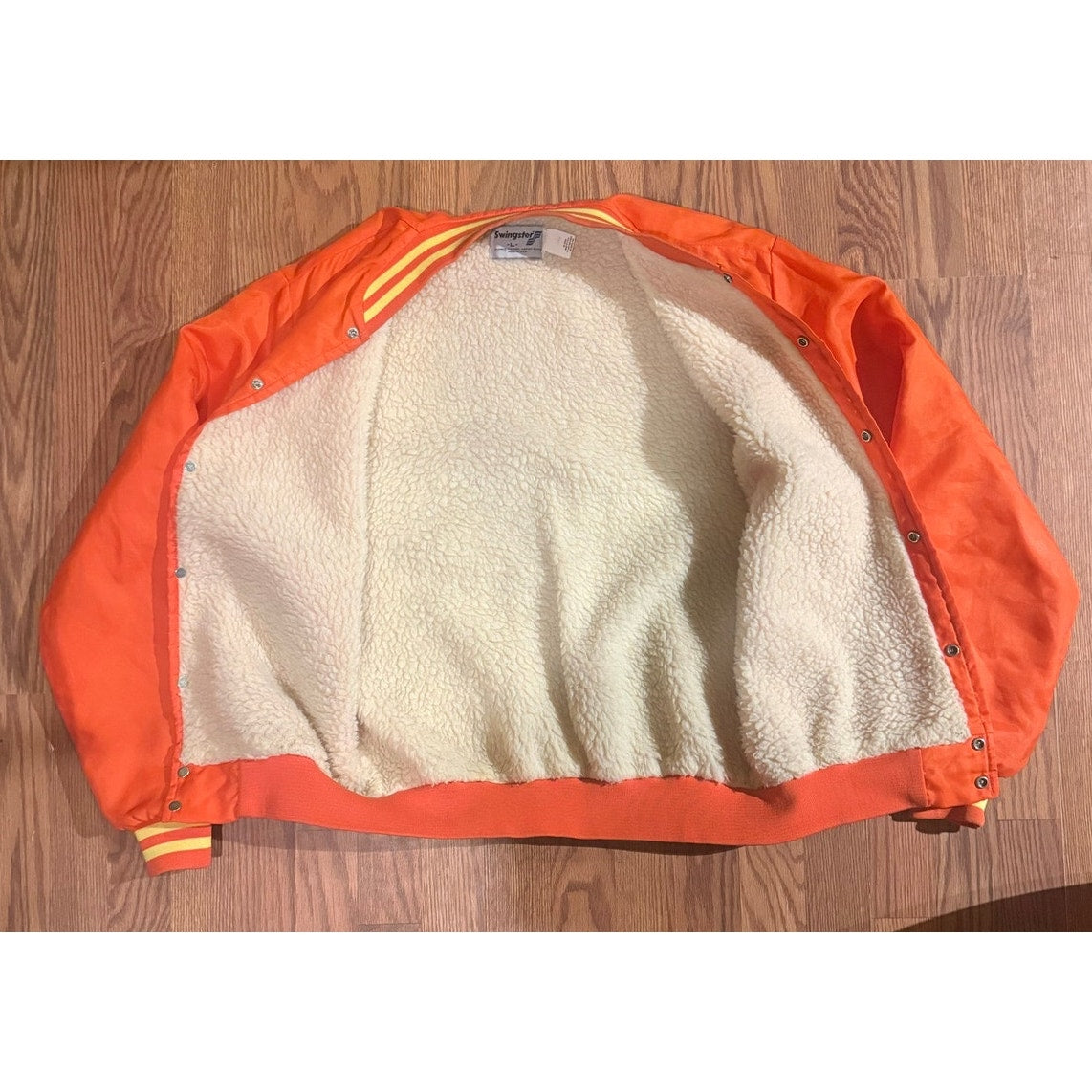 80s Swingster GARST Satin Sherpa Lined Jacket size Large