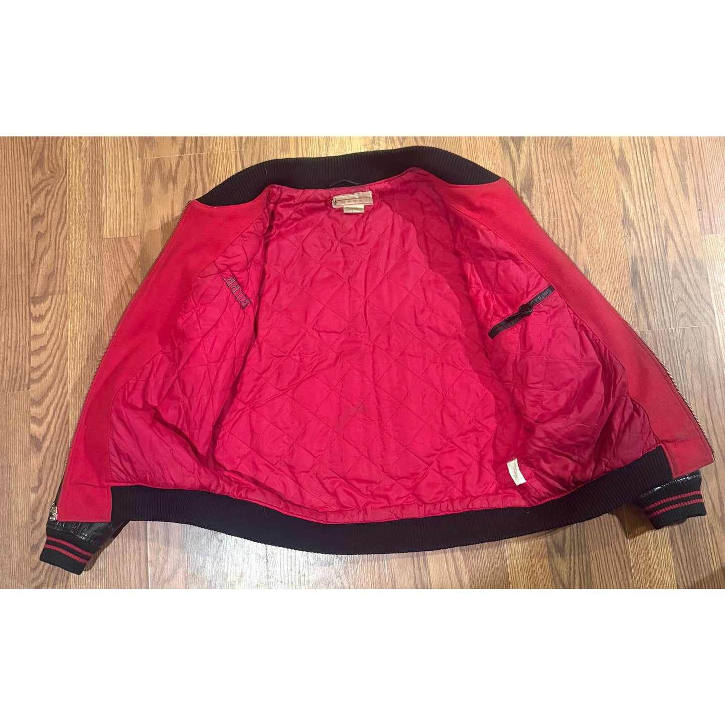 Vintage 80s–90s Reebok Varsity Jacket | Wool & Leather