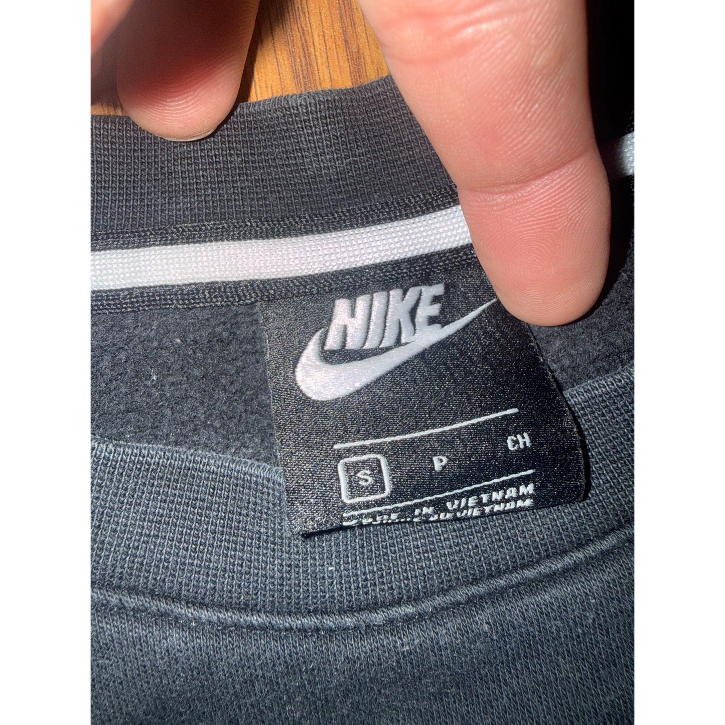 Nike Air Black Spell Out Sweater Size Small