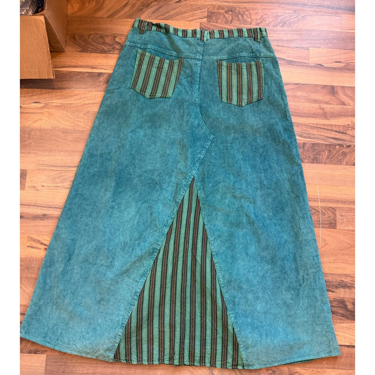 Y2K Corduroy Maxi Pant Skirt Size Large