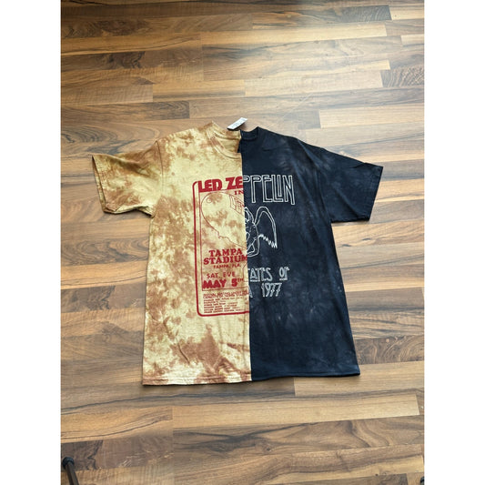 Led Zeppelin 1 of 1 liquid Blue stitched Custom Size Medium