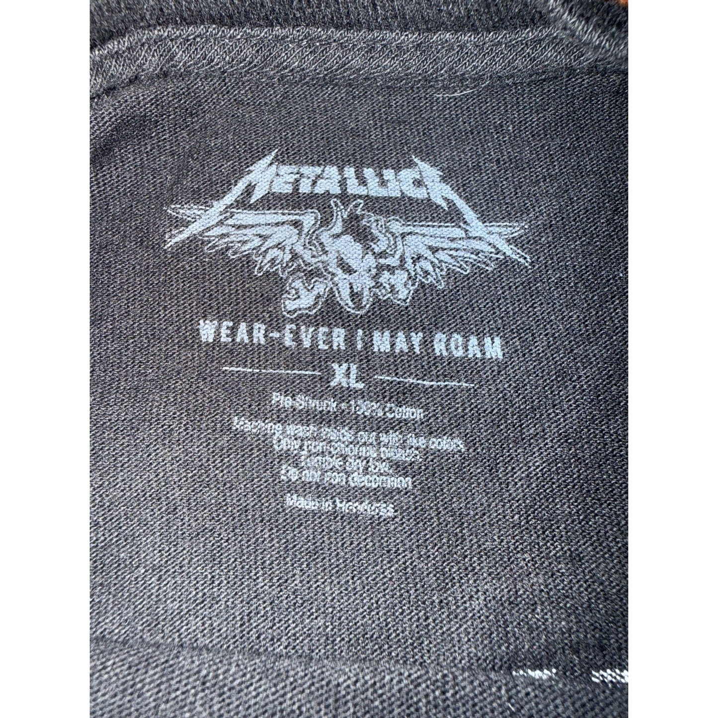 Metallica Hardwired to Self Destruct Tour Size XL