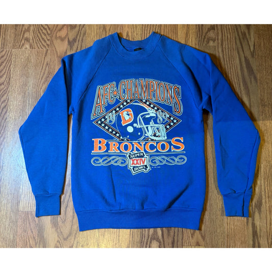AFC Champions Broncos 1989 Crew Size M