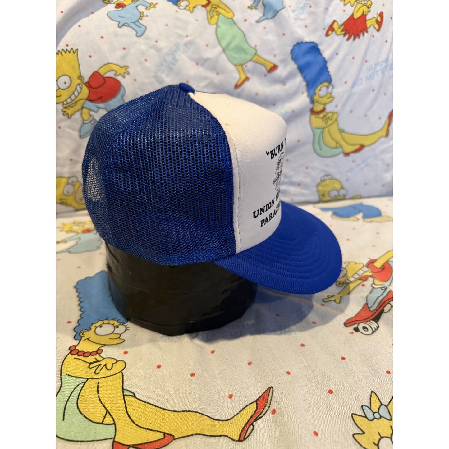 True vintage burn them rocks Oil hat