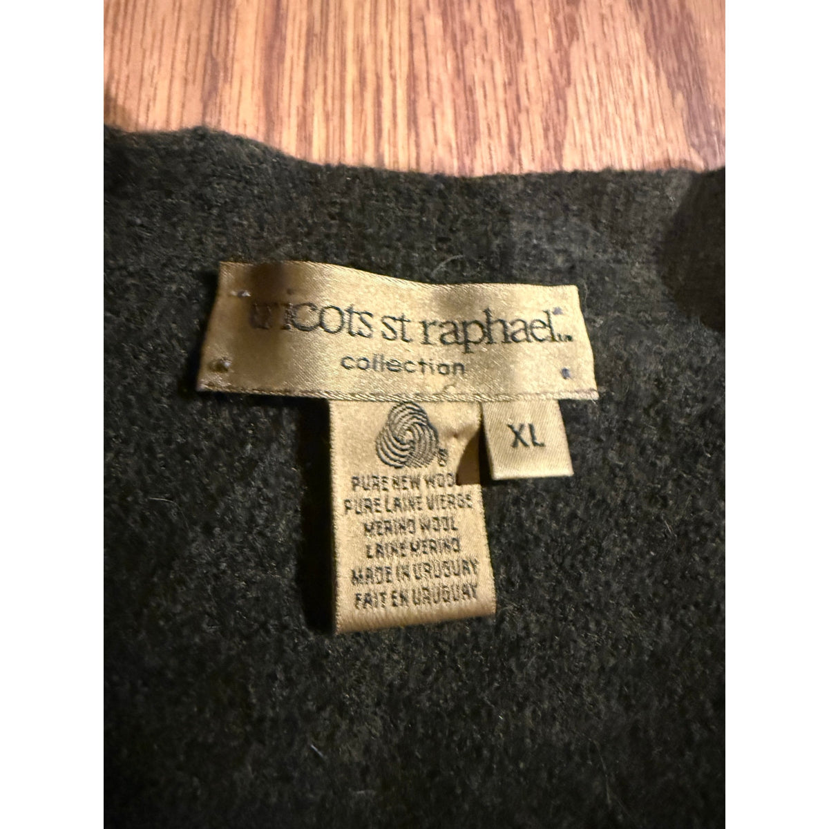 vintage Tricots St. Raphael wool cardigan sweater size xl