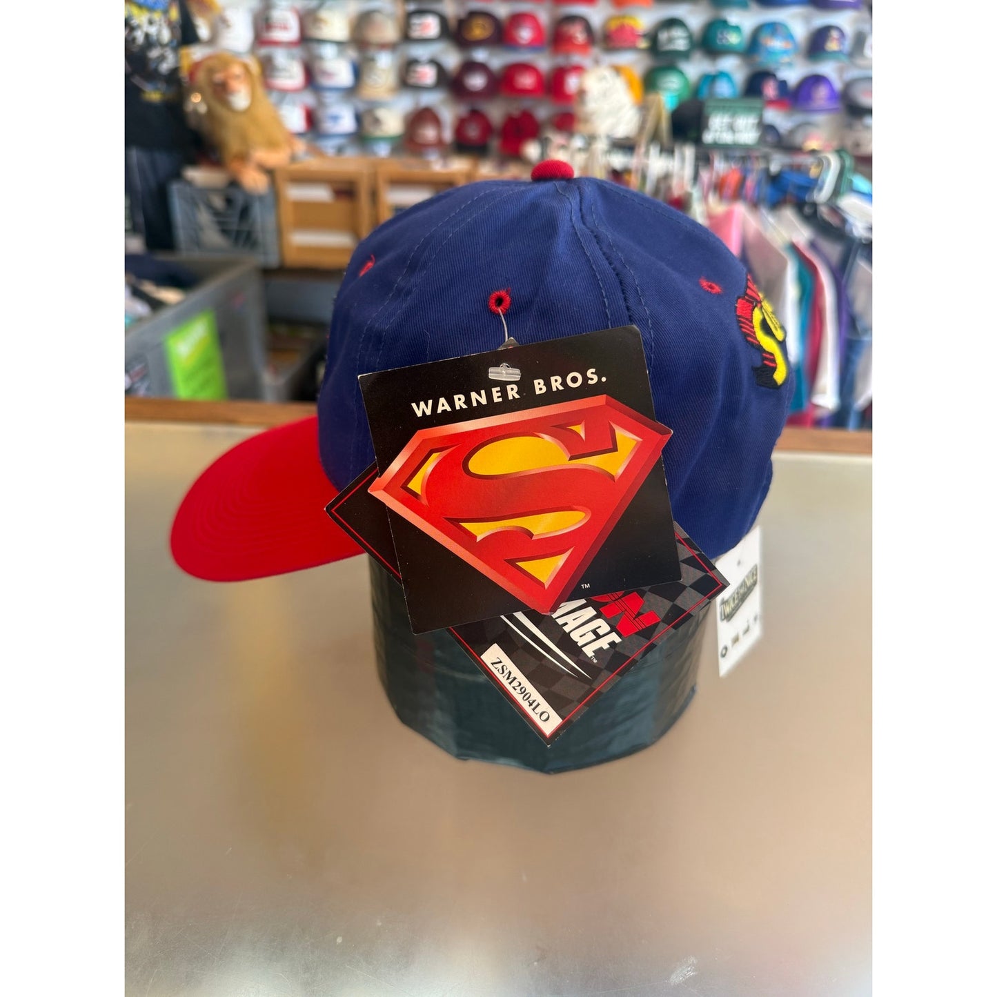 Youth Superman Racing Quaker State Hat NWT